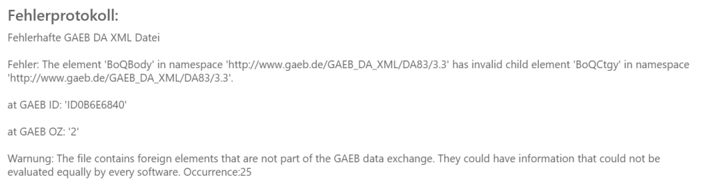 GAEB-Datei checken